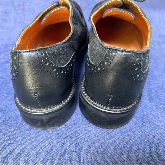 Embassy London Wingtip Brogues 10M 41 black - Picture 6 of 10